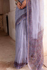 Checks Doria Saree