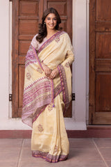 Striped Chanderi Saree