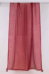 Scarlet Polka Doria Dupatta