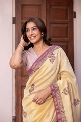 Striped Chanderi Saree