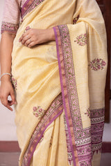 Striped Chanderi Saree