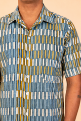 Ocean Hues Cotton Shirt