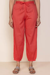 Coral Red Afghani Trousers