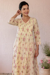 Pleated Rosebush Kurta