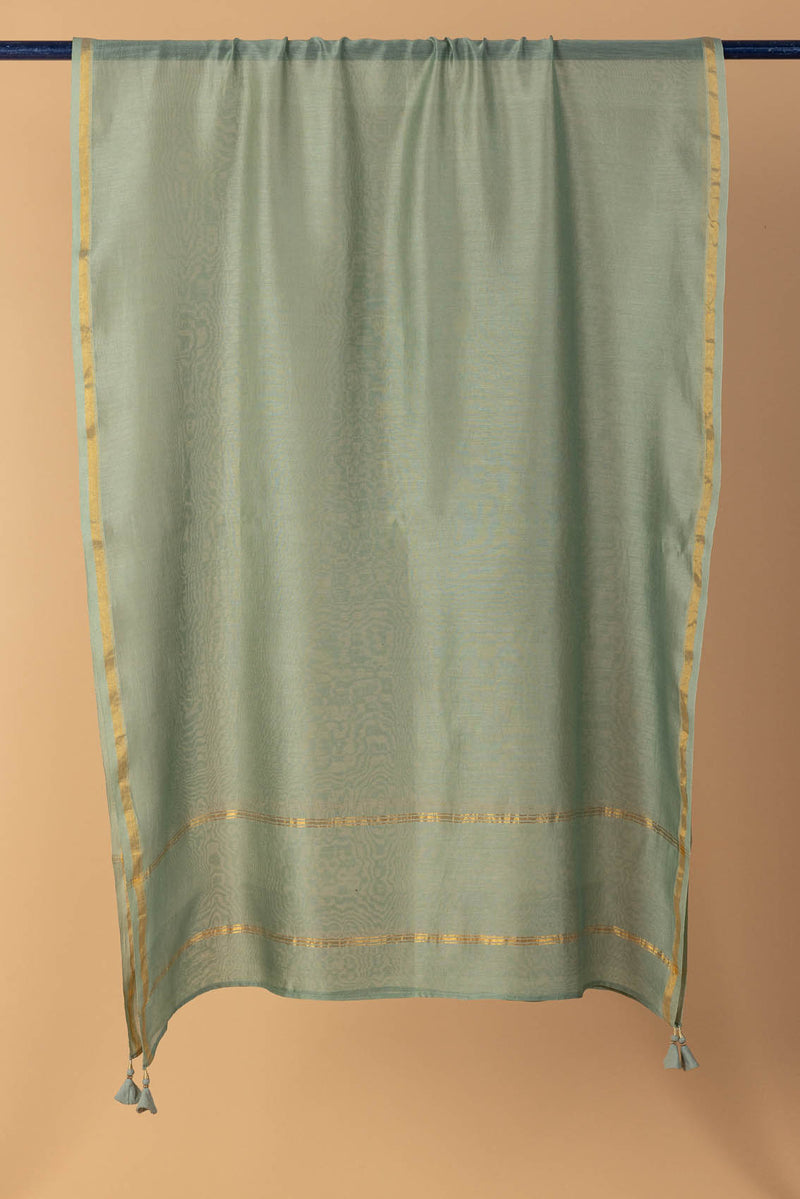 Sage Green Chanderi Dupatta