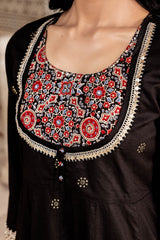 Black Ajrakh Lavanya Kurta