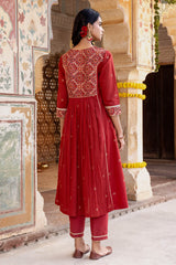 Red Lavanya Kurta