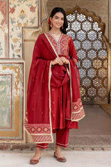 Red Lavanya Kurta