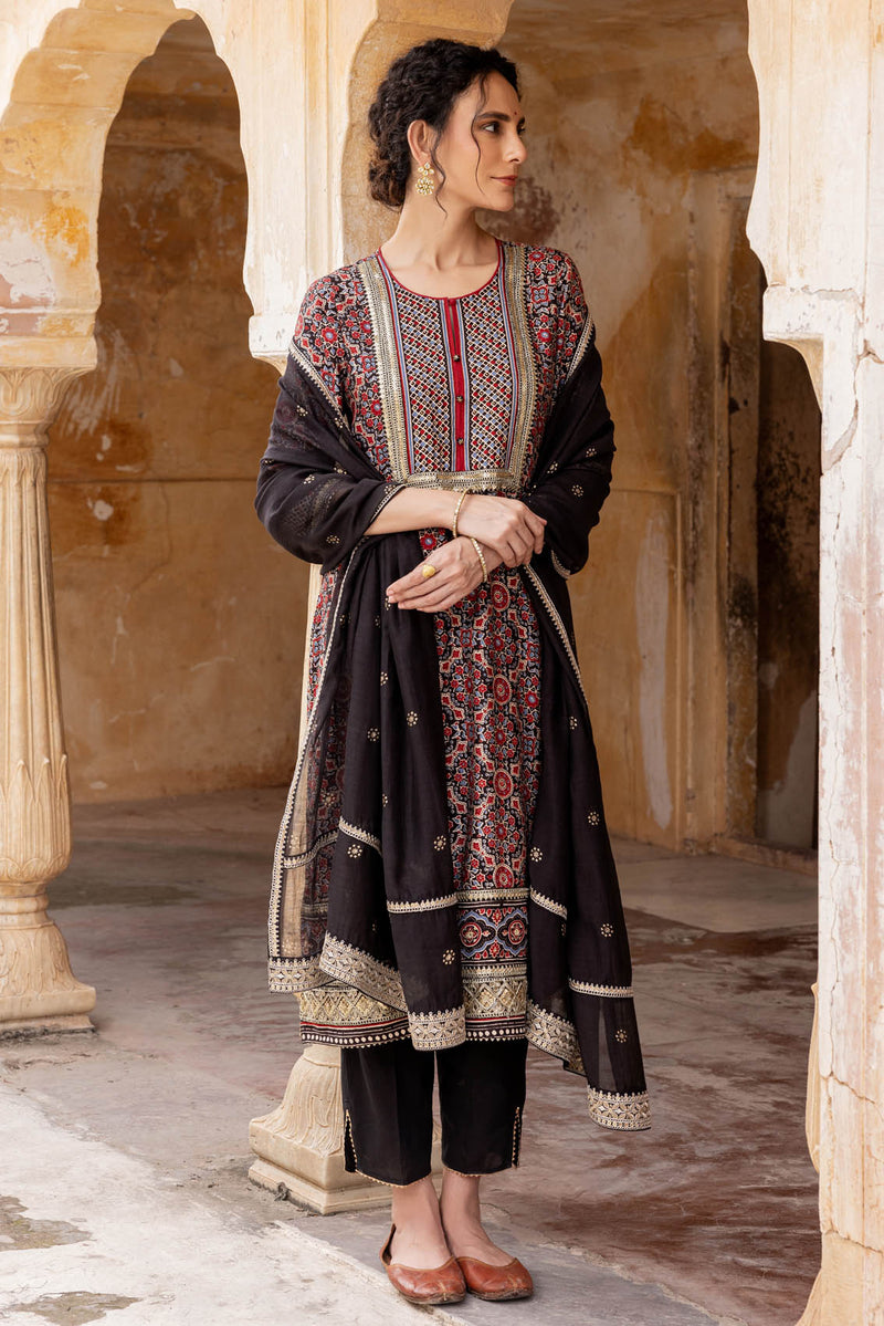 Black Lavanya Kurta