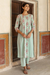 Mint Gathered Kurta