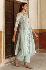 Mint Gathered Kurta