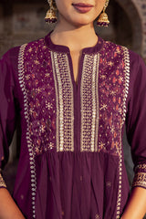 Anaya Silk Ikat Yoke Kurta