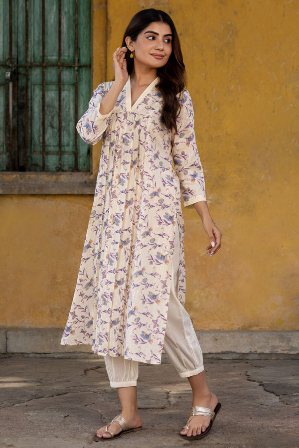 Trendy Moti work Kurti With Pant at Rs.500/Piece in surat offer by Jenal  Enterprise