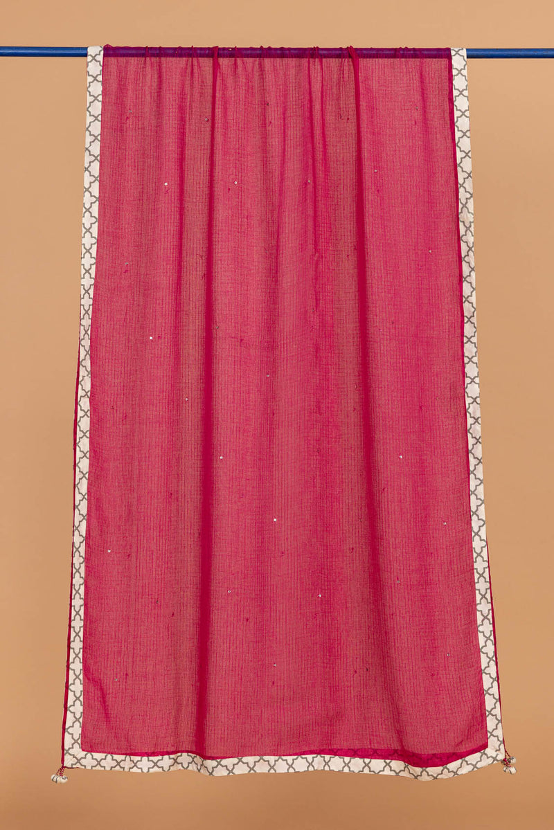 Bright Pink Doria Dupatta