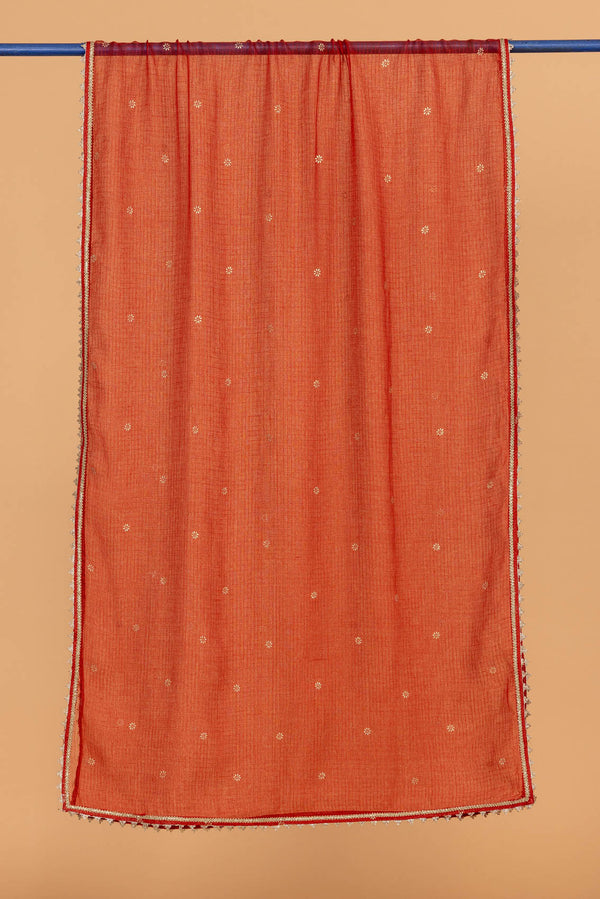 Rust Orange Doria Dupatta