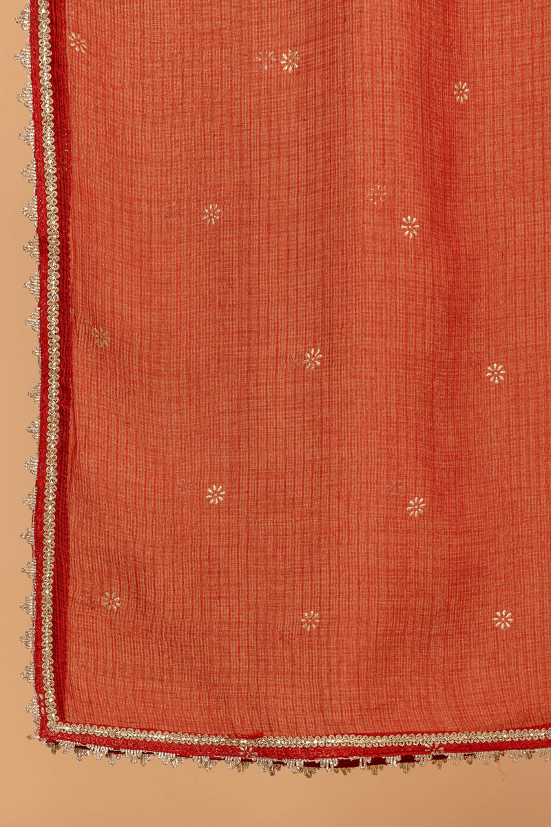 Rust Orange Doria Dupatta