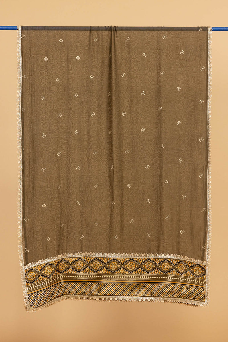 Olive Chanderi Dupatta