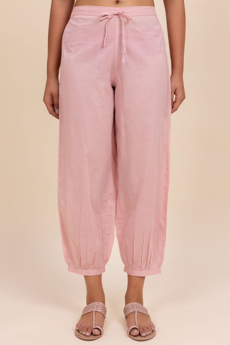 Printed Pink Afghani Pants