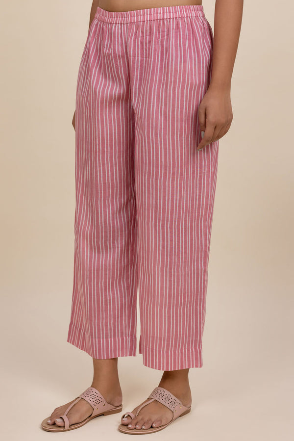 Pink Striped Trousers