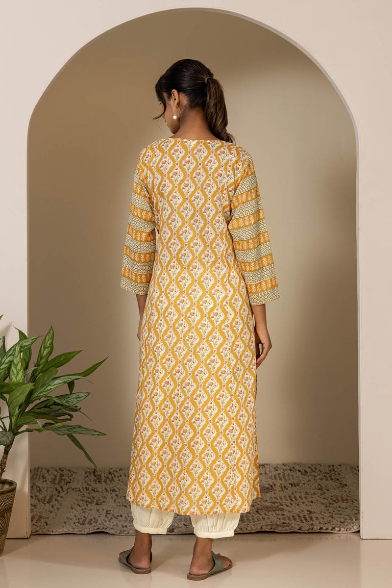 Honey V-Neck Kurta