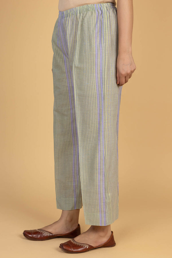 Lavender Striped Trousers