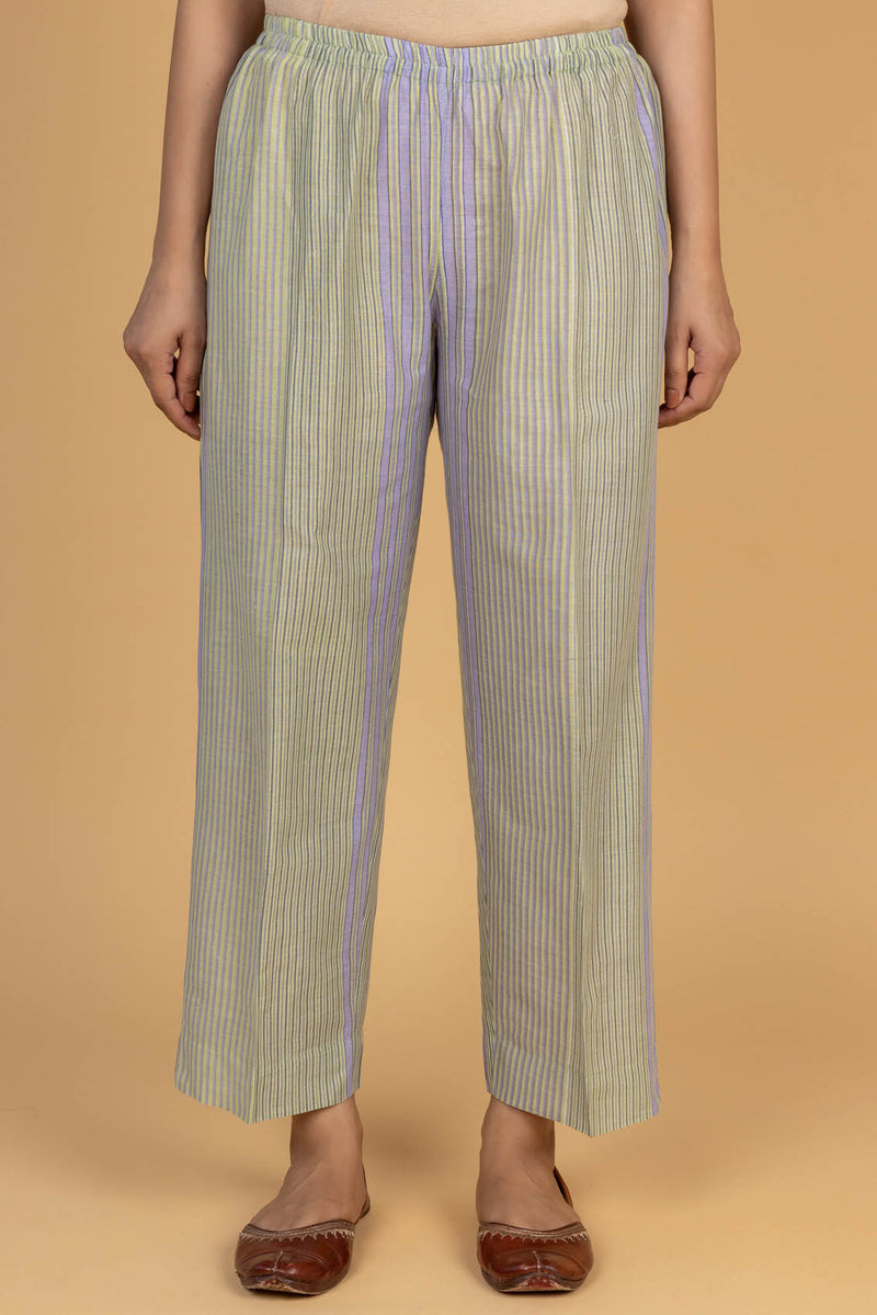 Lavender Striped Trousers