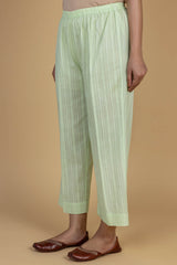 Green Dobby Trousers