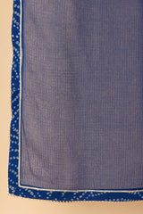 Royal Blue Bandhani Dupatta