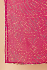 Rani Pink Bandhani Dupatta