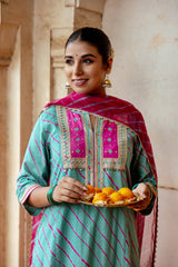 Neelgul Lehariya  Kurta