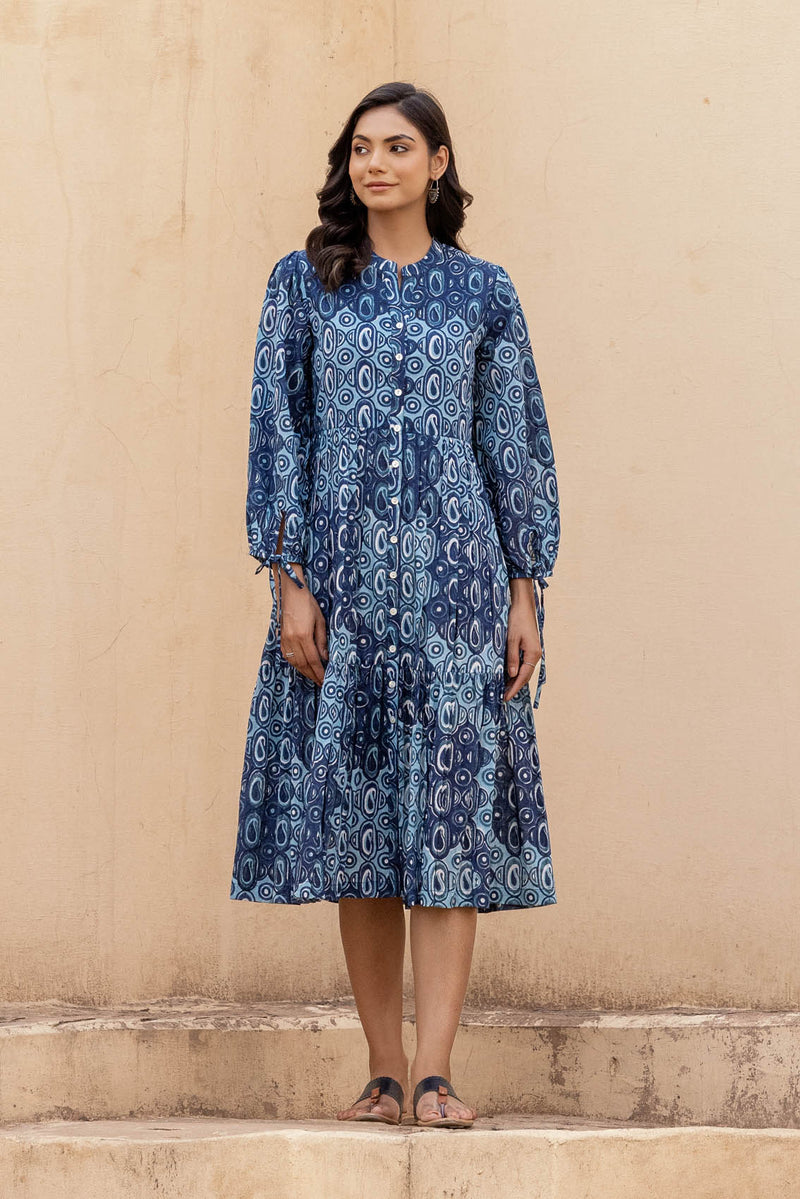 Paisley Block Print Dress