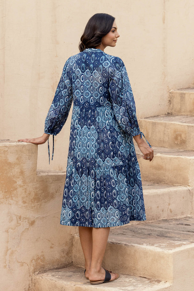 Paisley Block Print Dress