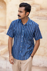 Indigo Half Sleeve Shirt