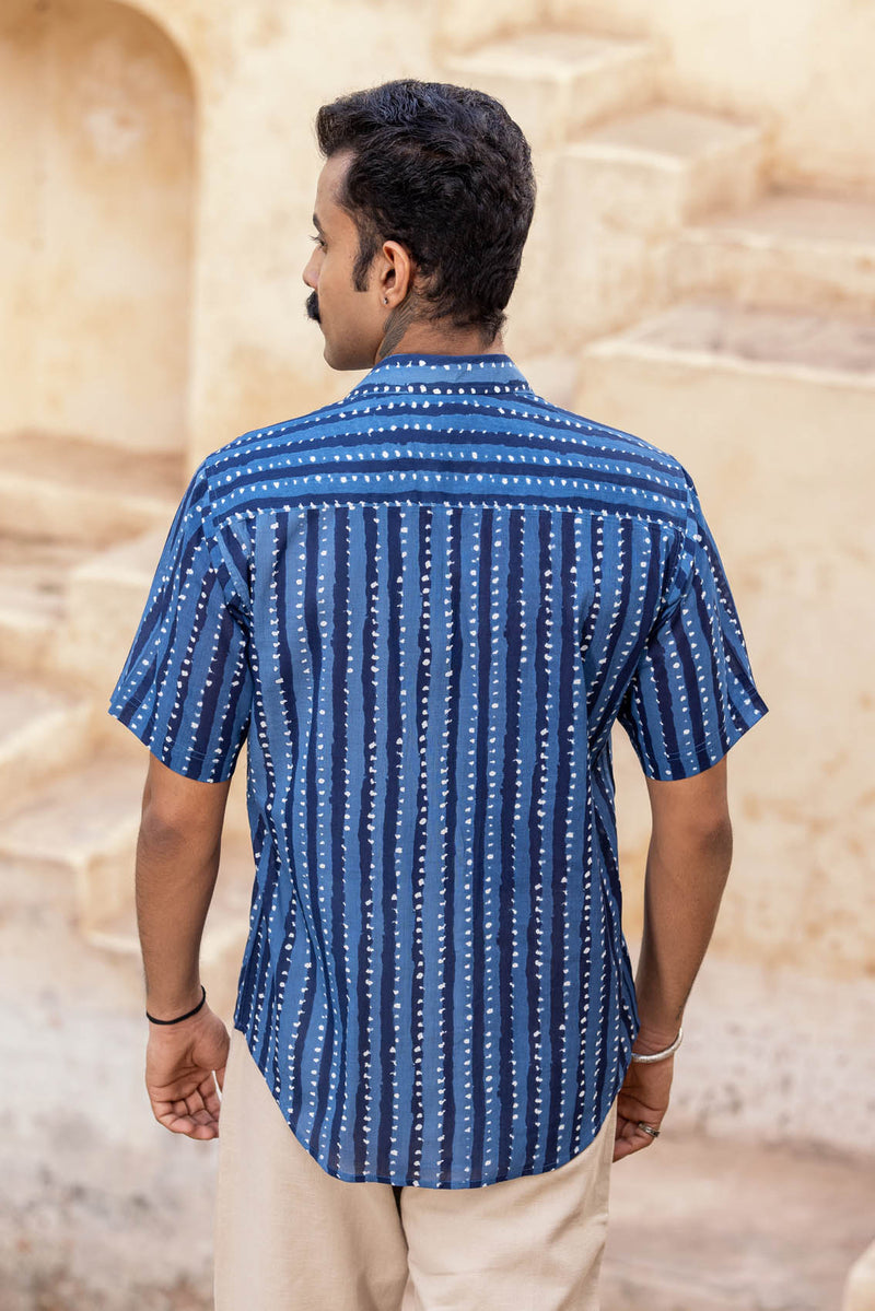 Indigo Half Sleeve Shirt