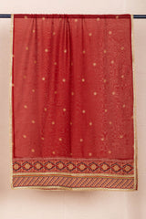 Rust Chanderi Dupatta