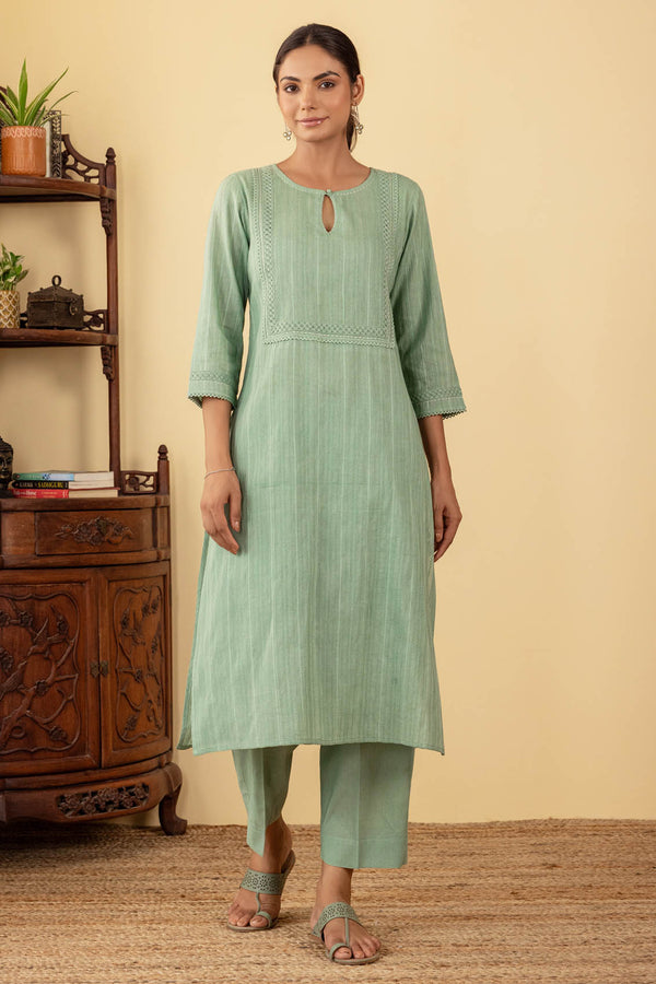 Sage Lace Kurta