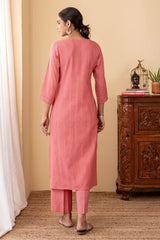 Salmon Pink Kurta