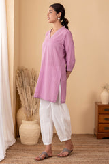 Lavender Short Kurta