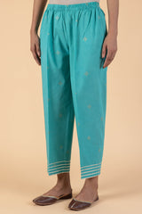 Firozi Wide Legged Trousers