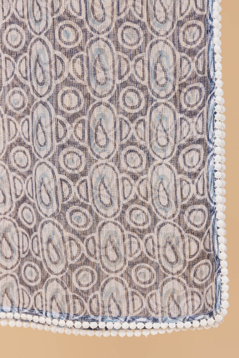 Paisley Block Print Dupatta