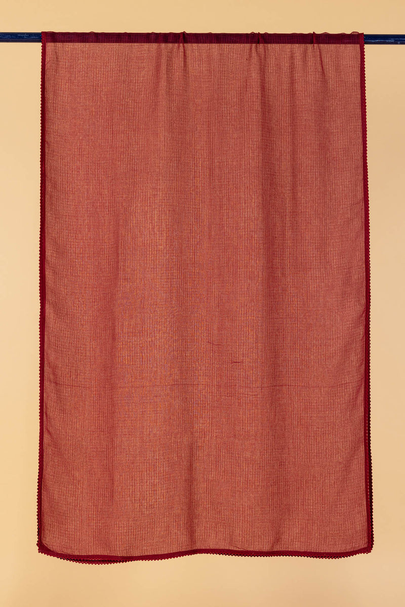 Dark Red Doria Dupatta