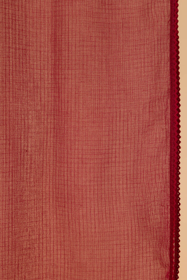 Dark Red Doria Dupatta