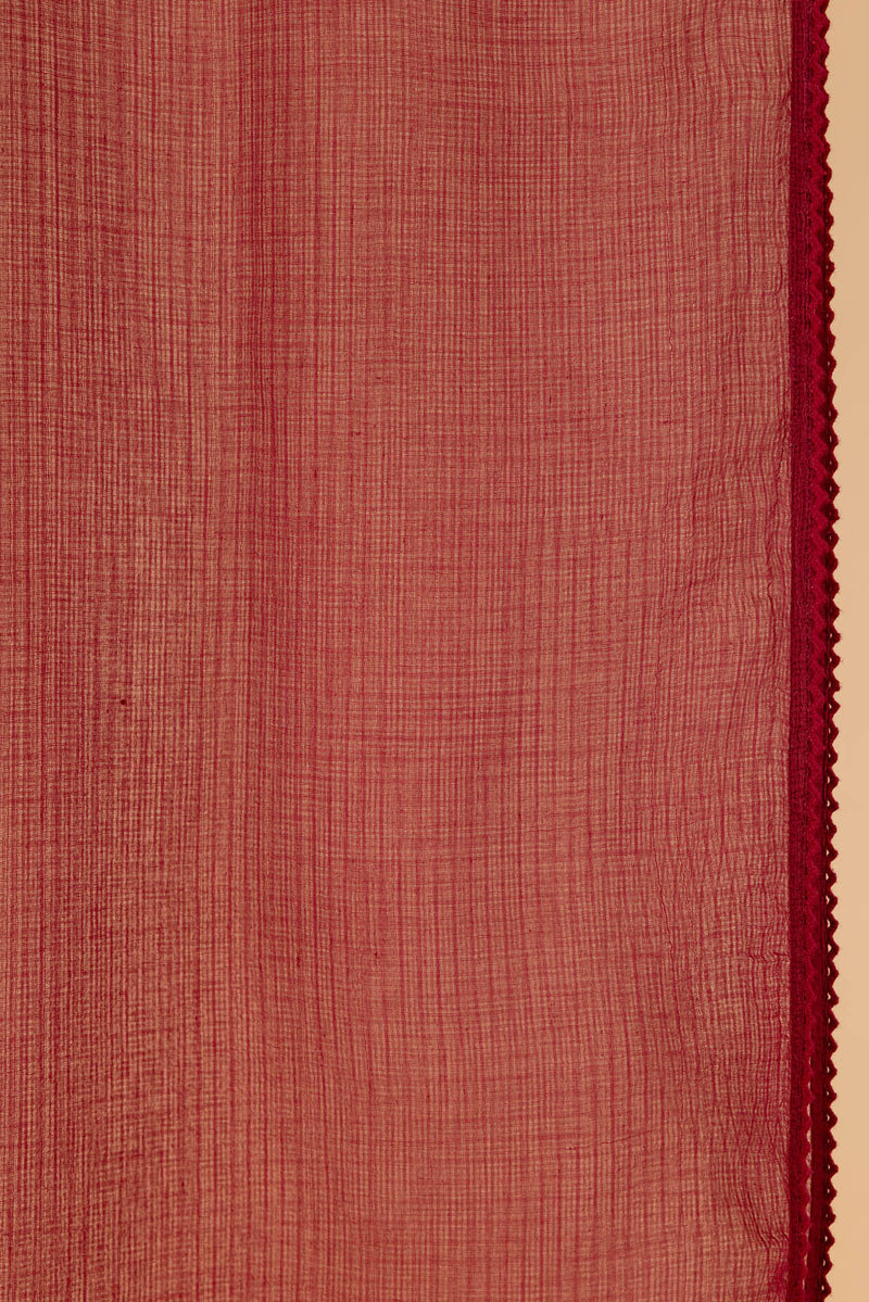 Dark Red Doria Dupatta