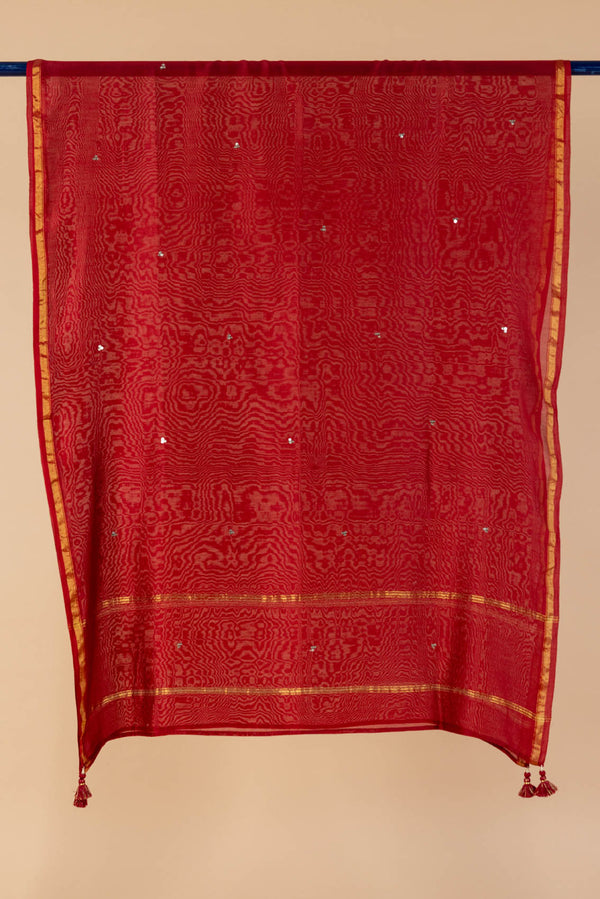 Sindoori Chanderi Dupatta