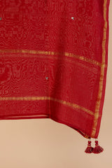 Sindoori Chanderi Dupatta