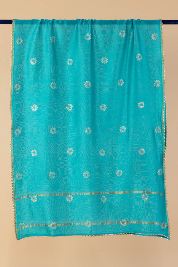 Firozi Chanderi Dupatta