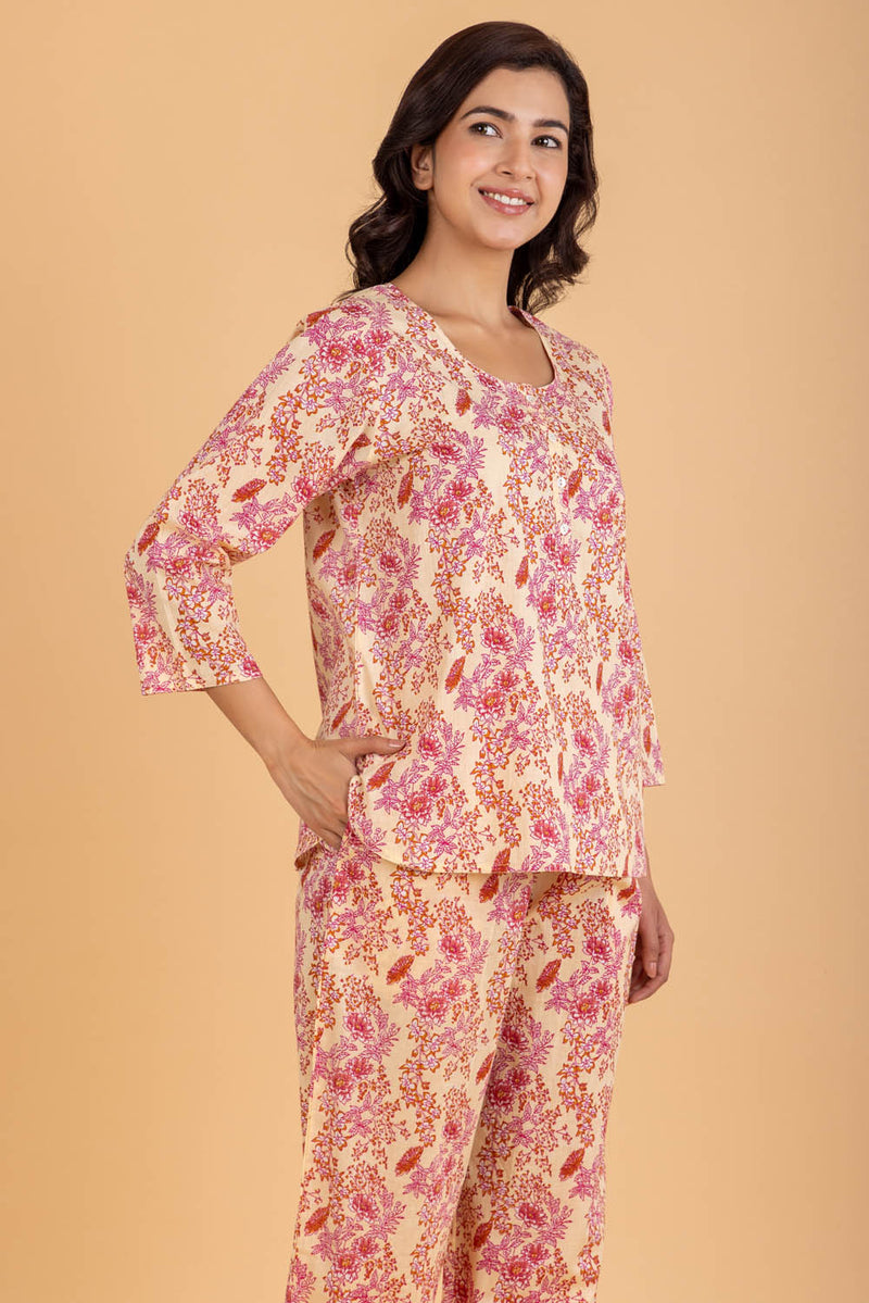 Orchid Jaal Pajama Set