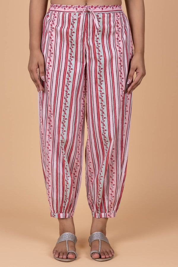 Floral Striped Afghani Trousers