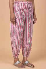 Floral Striped Afghani Trousers