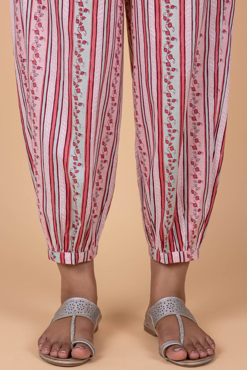 Floral Striped Afghani Trousers